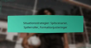 Situationsstrategier: Spilscenarier, Spillerroller, Formationjusteringer
